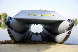 Inflatable catamaran on additional cylinders BOATHOUSE